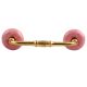 Pink Crackle Ceramic Bridge Handle